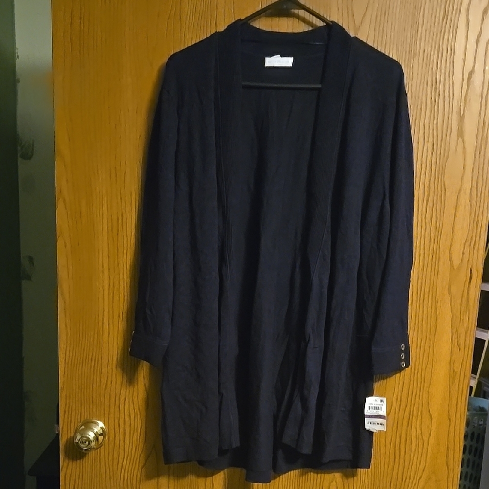 Charter Club Black Cardigan